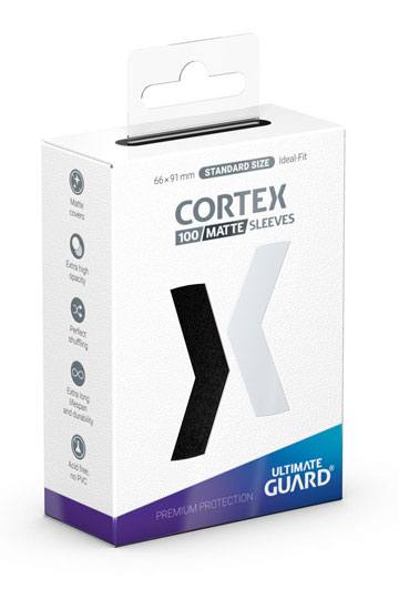 Ultimate Guard Cortex Sleeves Matte Standard Size 100 Black - New Wave