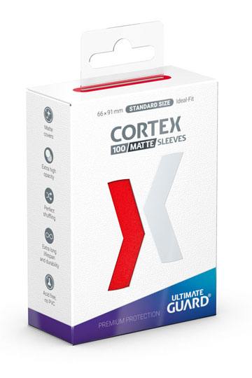 Ultimate Guard Cortex Sleeves Matte Standard Size 100 Red - New Wave