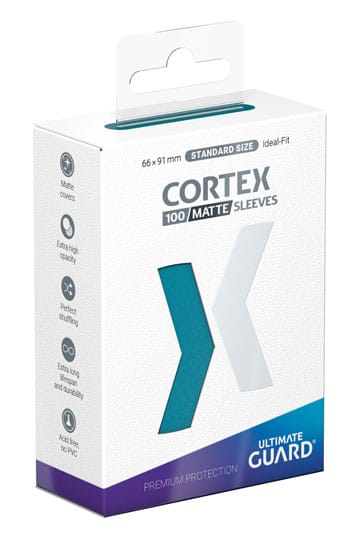 Ultimate Guard Cortex Sleeves Matte Standard Size 100 Petrol