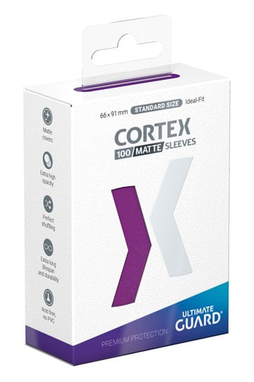Ultimate Guard Cortex Sleeves Matte Standard Size 100 Purple