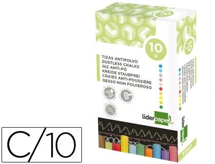 Giz Colorido Liderpapel 10U - New Wave