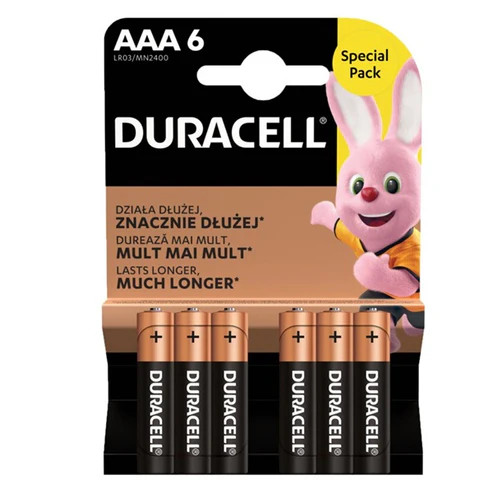 Pilhas Duracell AAA Pack6 - New Wave