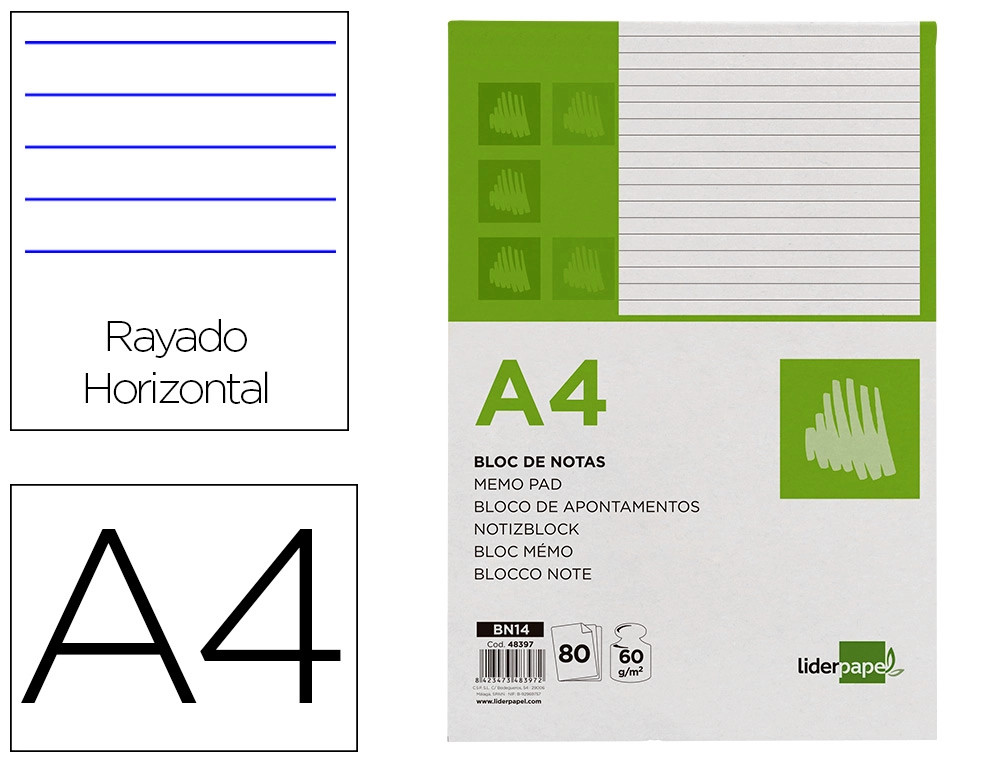 Bloco Notas A4 Pautado 60fls - New Wave