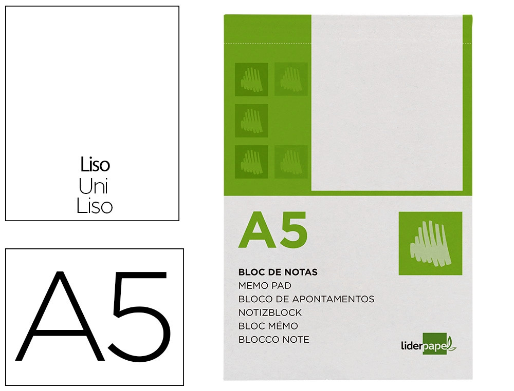 Bloco Notas A5 Liso 60F - New Wave