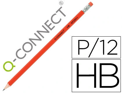 Lápis Q-Connect c/Borracha - New Wave Nazaré