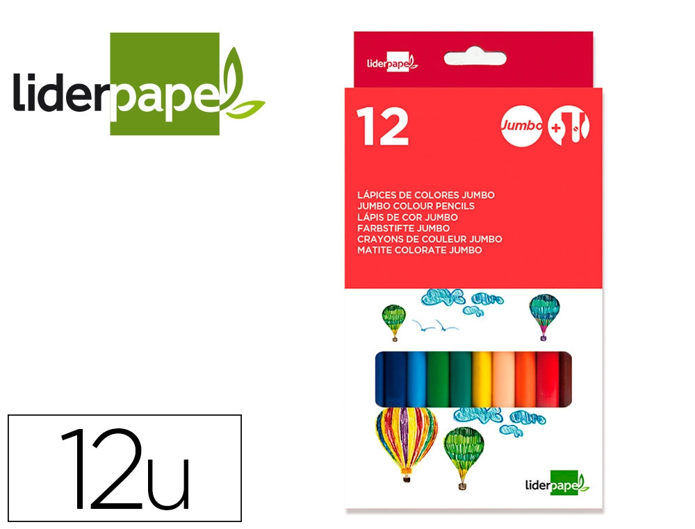 Lápis Jumbo Liderpapel LC02 12 - New Wave Nazaré