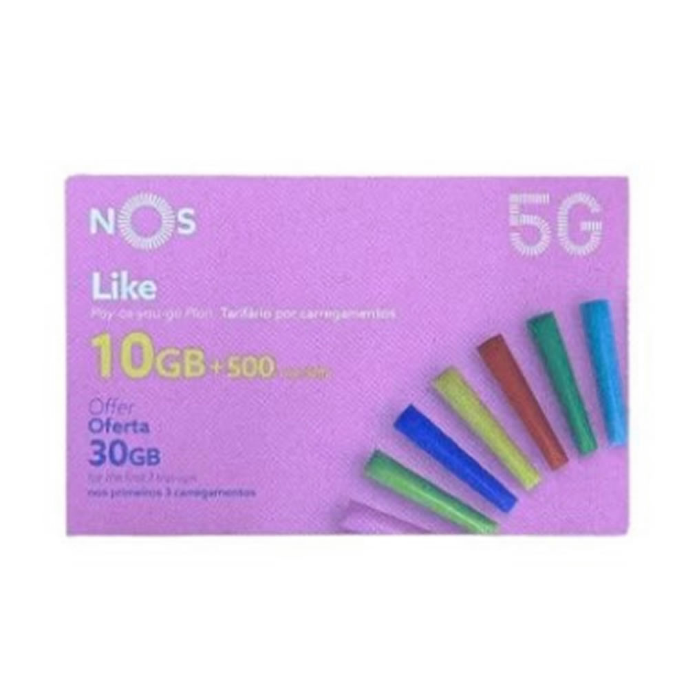 Cartão NOS Like 10GB - New Wave Nazaré