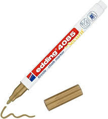 Marcador Giz Liquido Edding 1-2mm Dourado - New Wave Nazaré