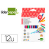 Marcadores Liderpapel Feltro Slim 12und
