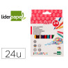 Marcadores Liderpapel Feltro Slim 24und