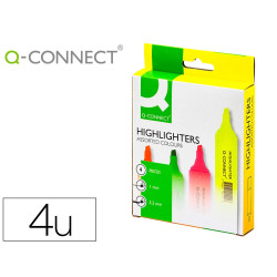 Marcadores Fluorescentes Q-Connect c/4