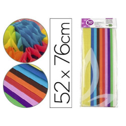 Papel de Seda 52x76 Cores Sortidas c/10