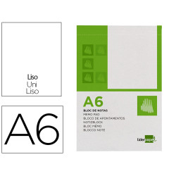 Bloco Notas Liso A6 Liderpapel