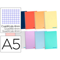 Caderno Espiral Wonder Capa Plastica Quadriculado A5