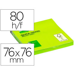 Post-It Q-Connect 76x76 VD c/80