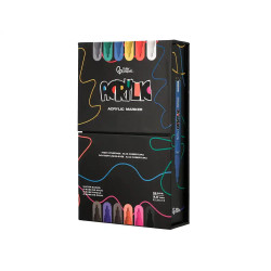 Marcador Acrylic Liderpapel Ponta Redonda c/12