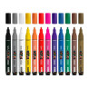 Marcador Acrylic Liderpapel Ponta Redonda c/12