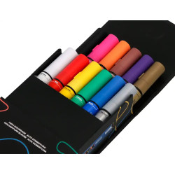 Marcador Acrylic Liderpapel Ponta Redonda c/12