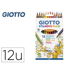 Lápis Cor Giotto Stilnovo Maxi Triangular c/12