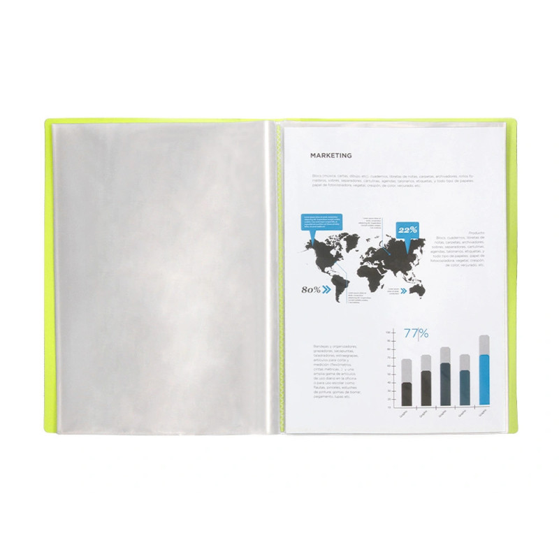 Capa Catalogo Liderpapel A4 80fls AM FL Capa Catalogo Liderpapel A4 80fls AM FL