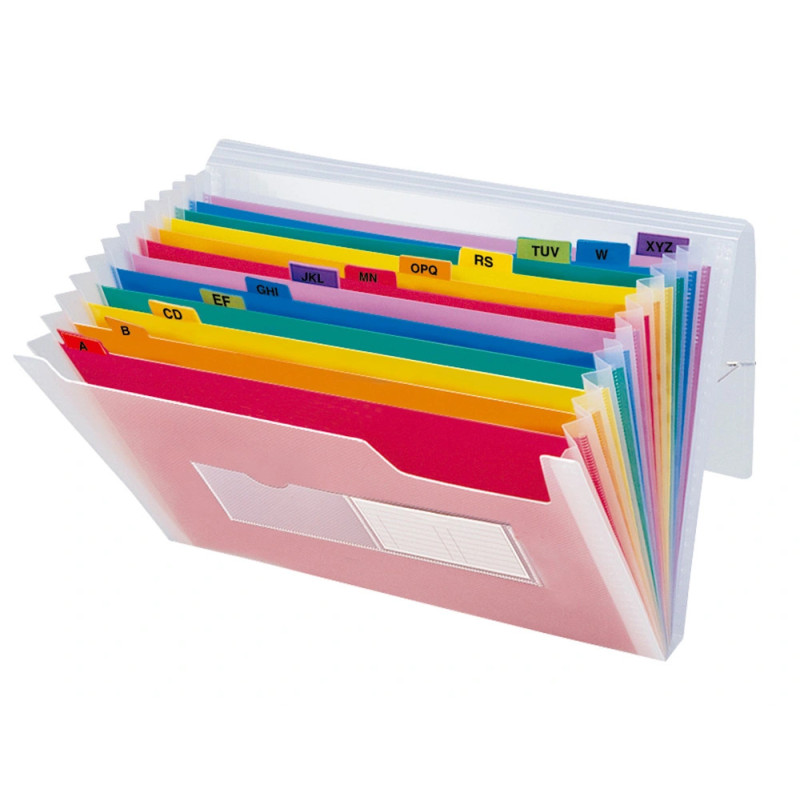 Pasta Classificadora c/ Fole Transparente A5 Liderpapel Pasta Classificadora c/ Fole Transparente A5 Liderpapel