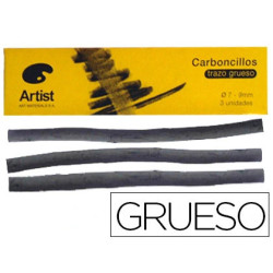 Carvão Traço Grosso 3Und