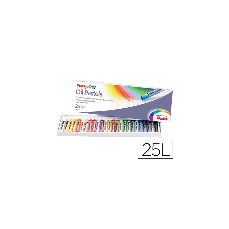 Pastel de Oleo Pentel Arts 25 cores