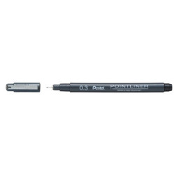 Marcador Pentel Fineliner 0.3 PR