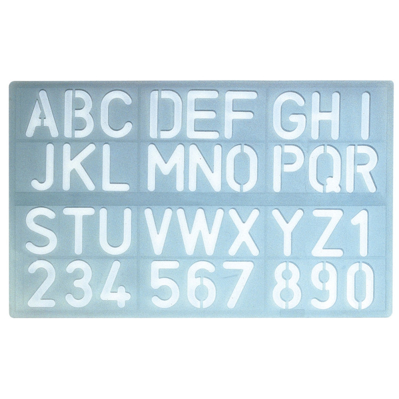 Escantilhão Letras e Numeros 30mm