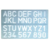 Escantilhão Letras e Numeros 30mm