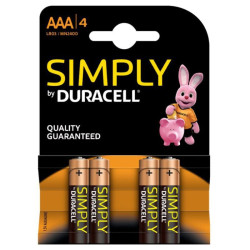 Pilhas Duracell AAA 4und